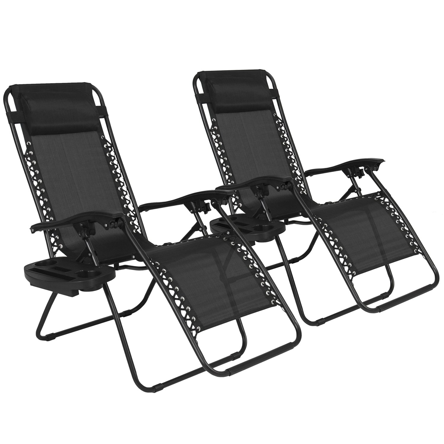 Best Choice Products Zero Gravity Chairs Case Of 2 Black Lounge Chairs Outdoor