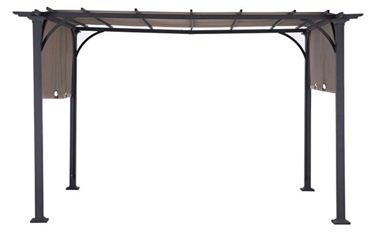 Sunjoy 110105002 Doubleton Pergola With Canopy