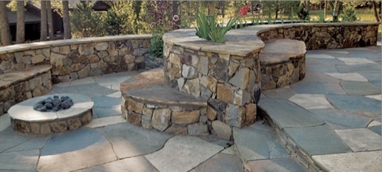 Flatstone Patio With Natural Floor