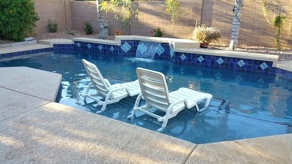 The chair is supposed to be in the pool