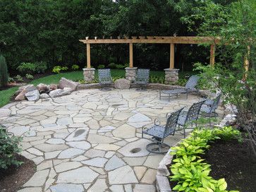 flagstone bluestone pergola firepit stones treasured irregular minimalistas diferentes pavers