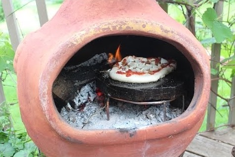 Cooking On Chiminea