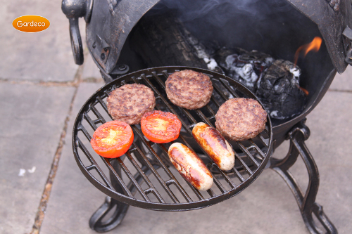 Cooking-with-chiminea-bbq