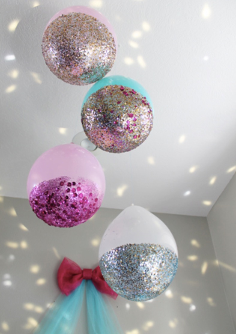 glitter balloon ball