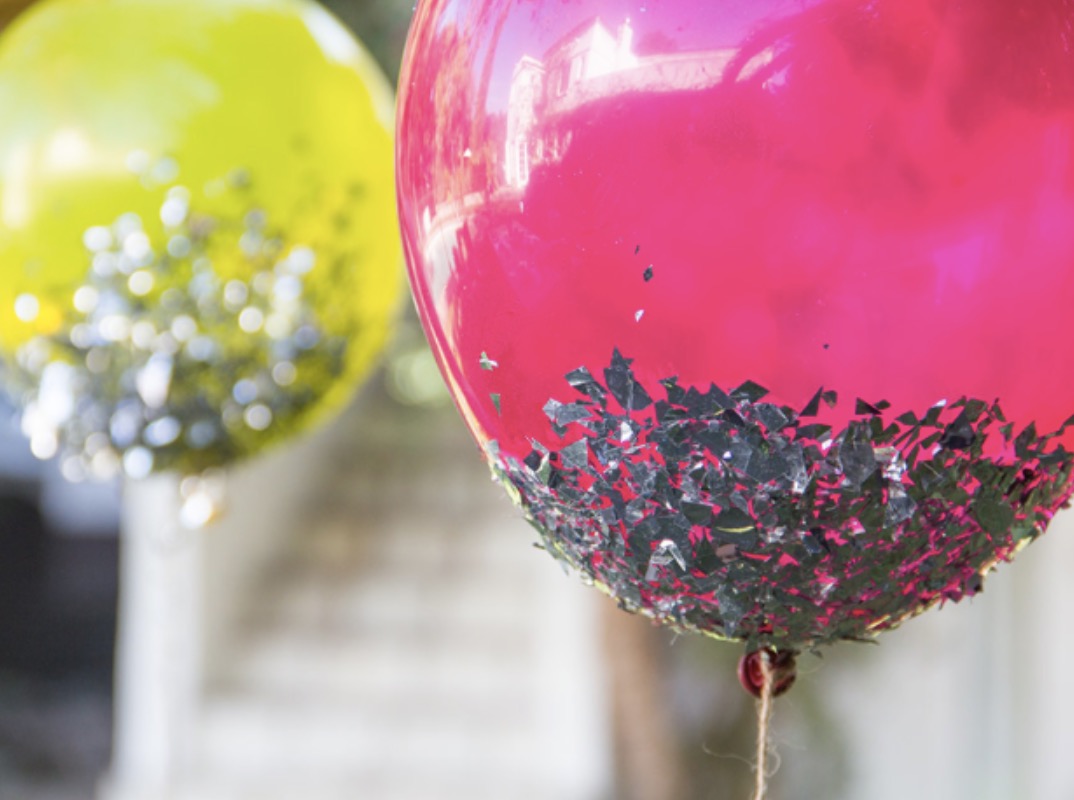 glitter balloon ball