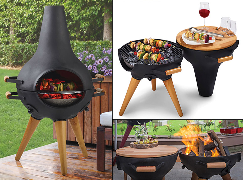 Chiminea Barbecue Grill