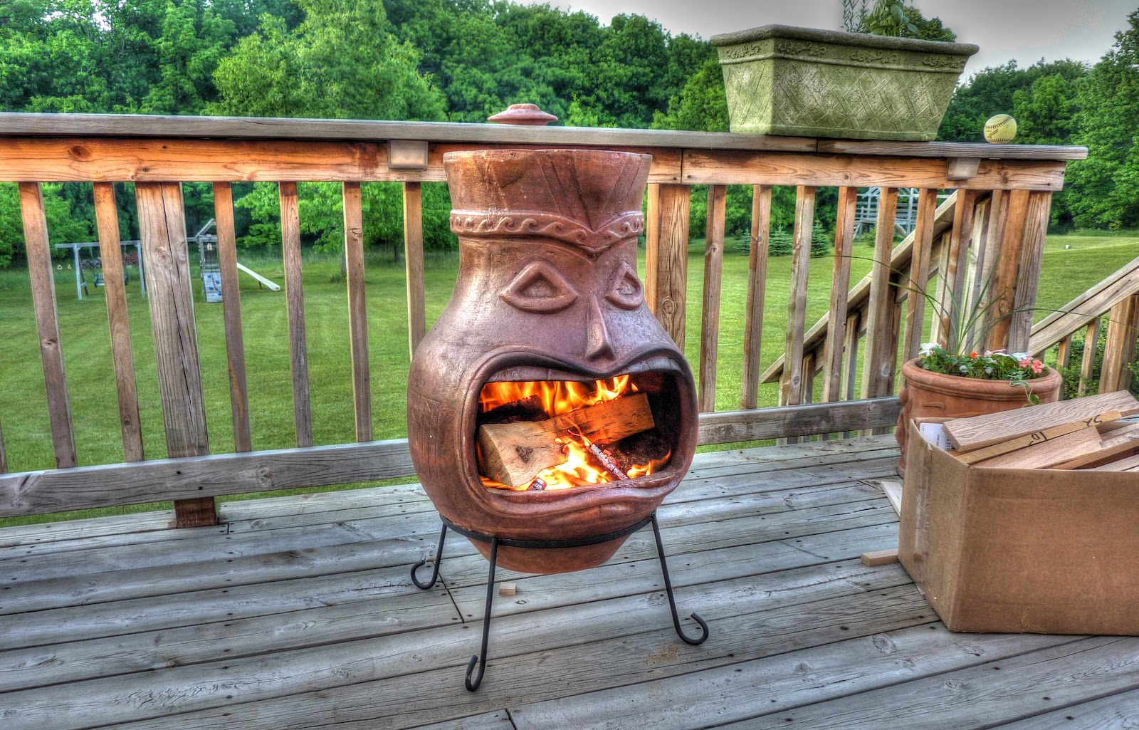 Baking In A Chiminea