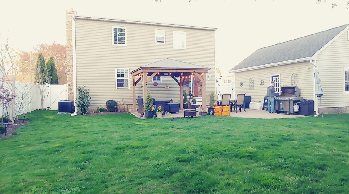 Cedar Gazebo Yardistry Installed at a Friend's Home