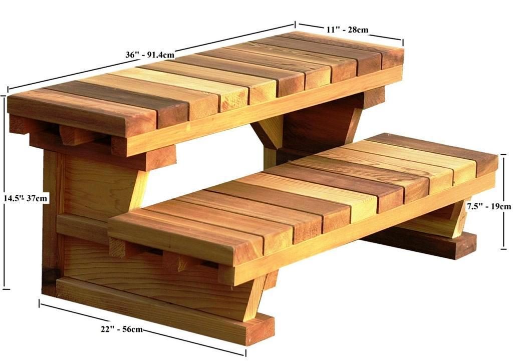 How To Build Hot Tub Steps, Wooden Hot Tub Stairs