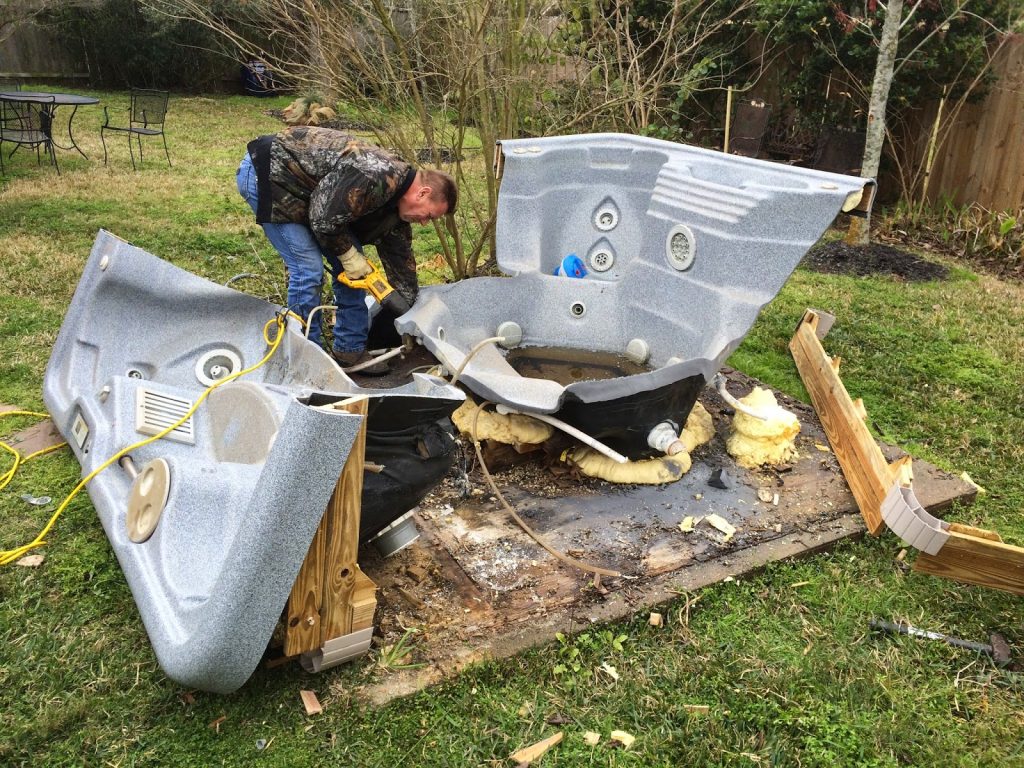 How to Remove a Hot Tub or Spa From Your Backyard