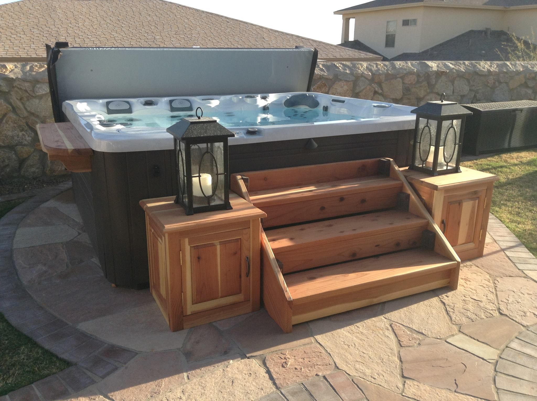 how-to-build-hot-tub-steps