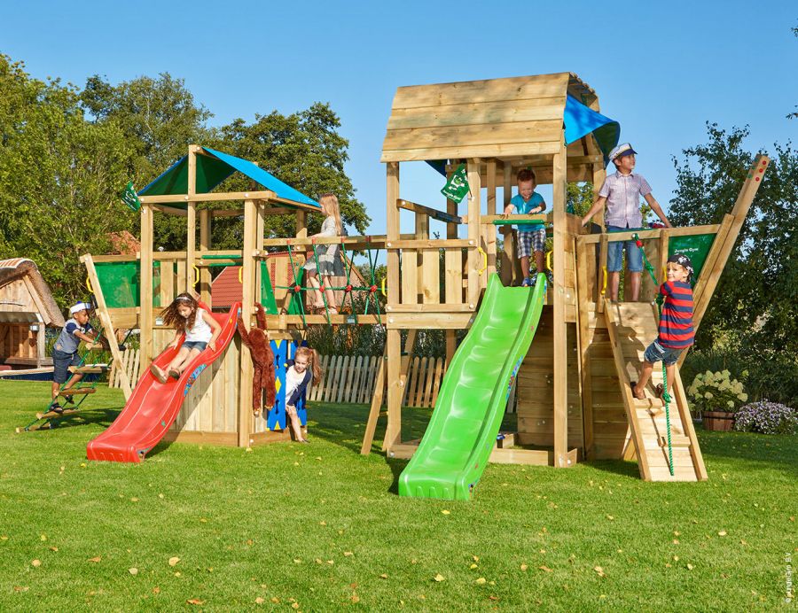 wood jungle gym outdoor