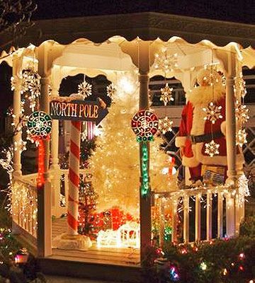 Backyard Christmas Gazebo